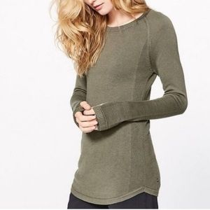 Lululemon Sunshine Coast Long Sleeve - Fatigue Green